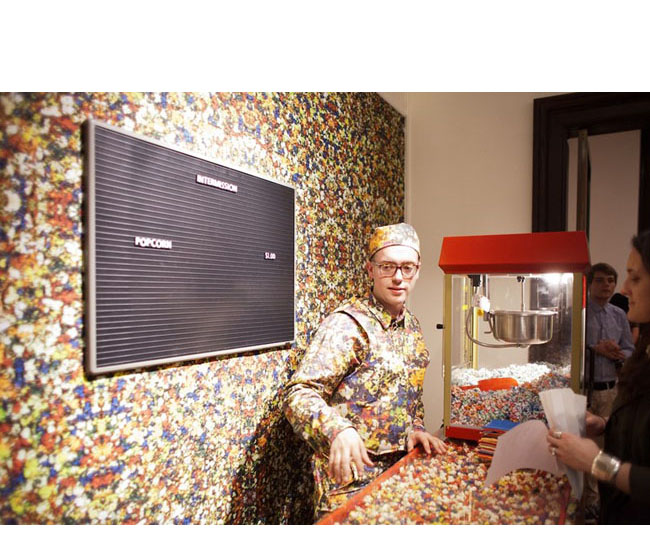 Matt Taber's <em>Intermission</em> in the 2013 First Year MFA Exhibition, April 2013. Taber Intermission